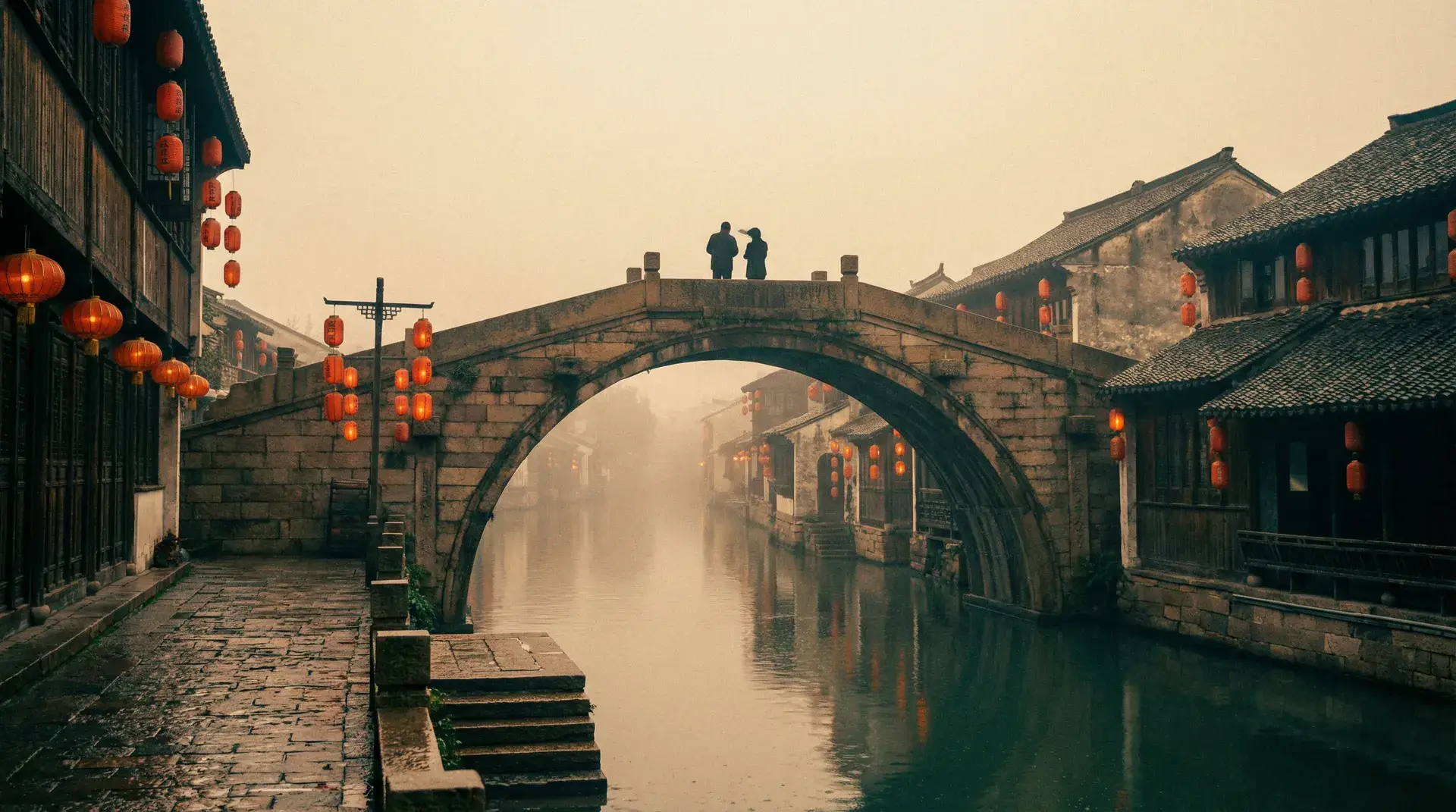 水乡石桥上的两个身影 - 福建兄妹主题 日本伦理 电影