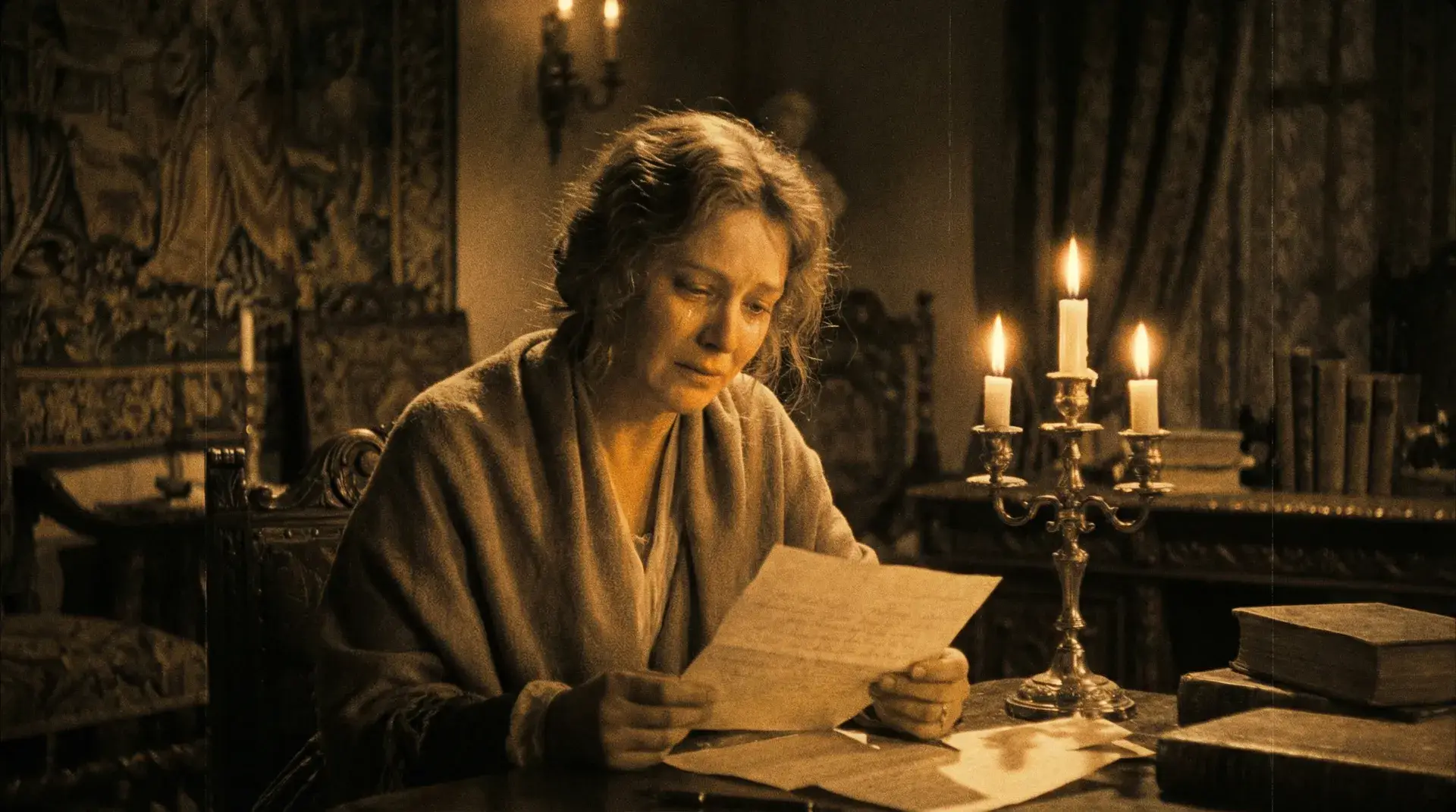 烛光下读信的女人 - 日本伦理 经典影片美学解析