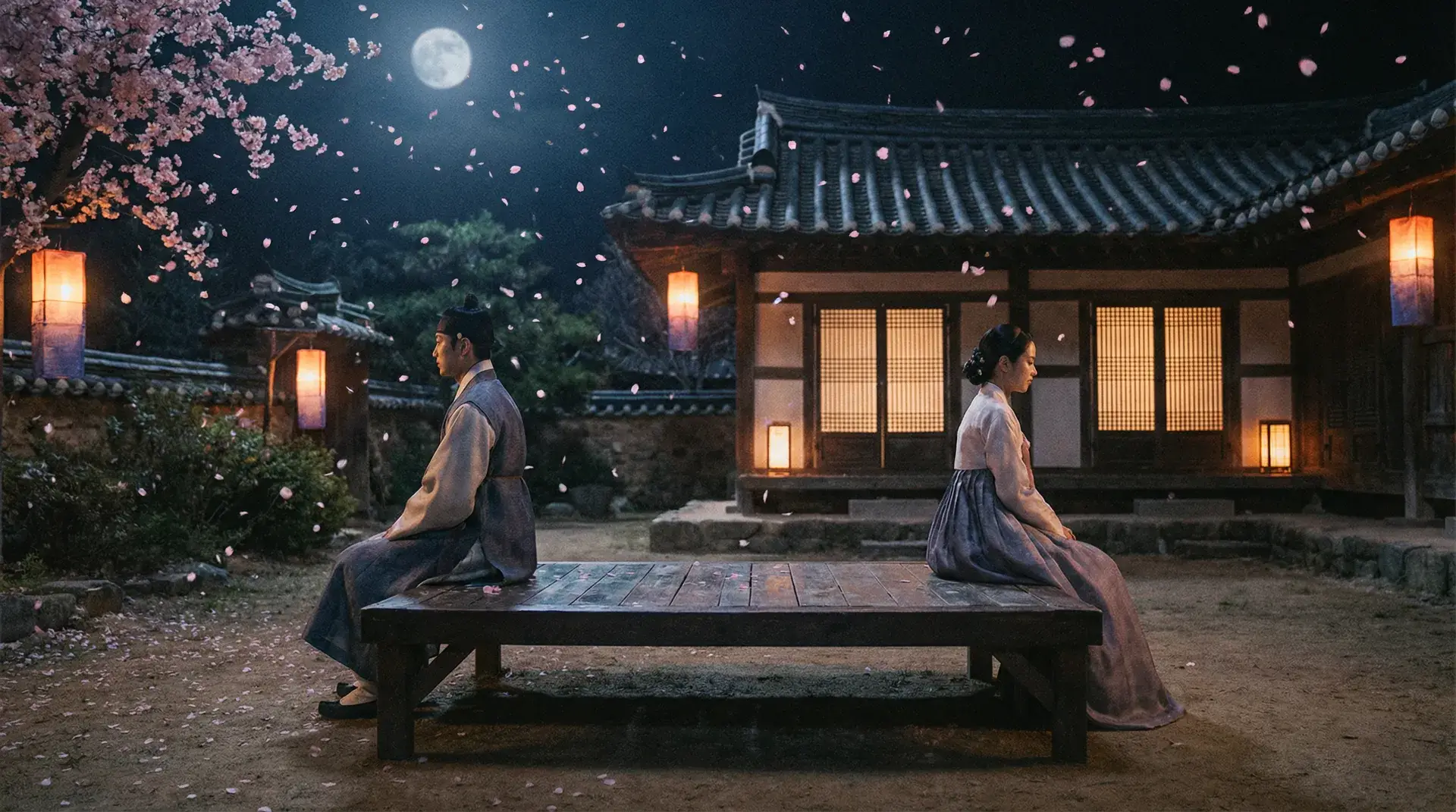 月下韩屋庭院 - 韩国伦理主题电影